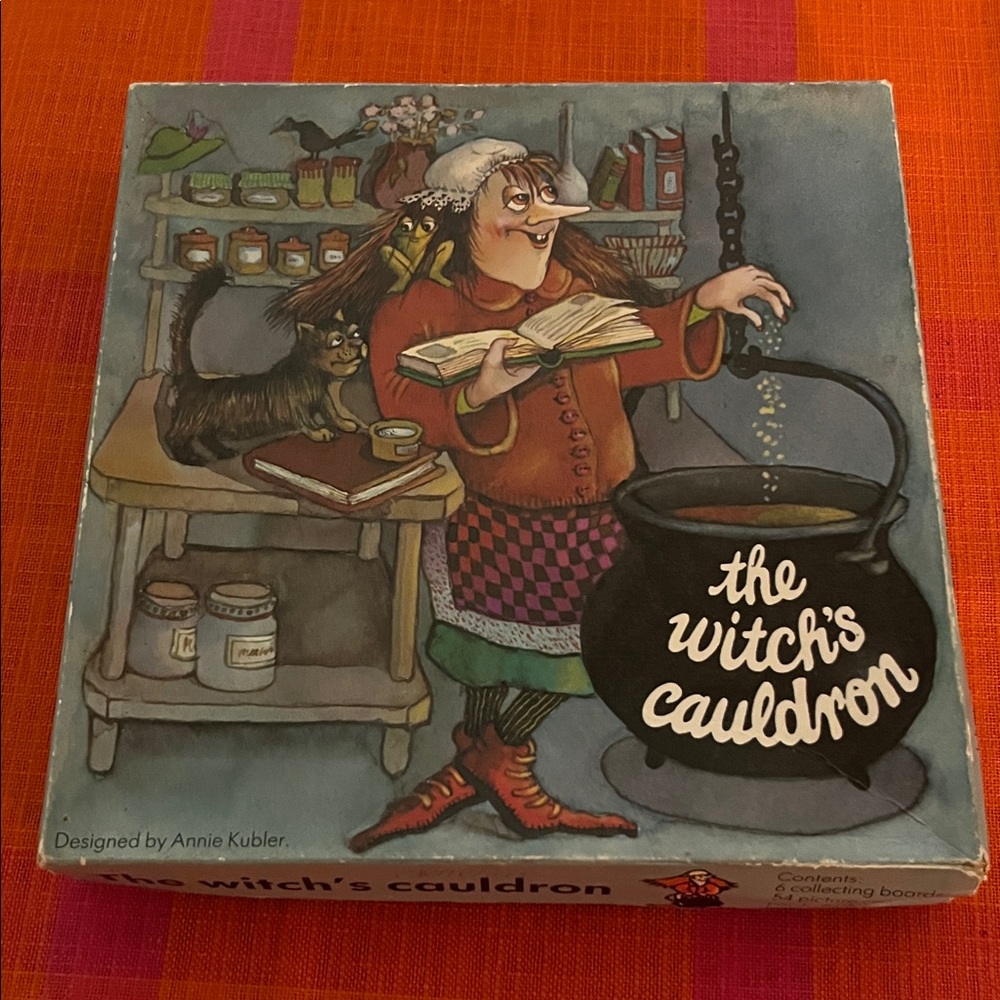 The Witch’s Cauldron, 1984 Lotto Game, Designed by Annie Kubler